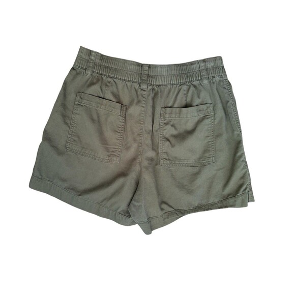 GAP High Rise Easy Utility Shorts Women’s Small 4" Walden Green Elastic Back - Picture 11 of 12